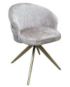 Вращающийся стул Zendaya stone chenille (арт.S4754) Richmond