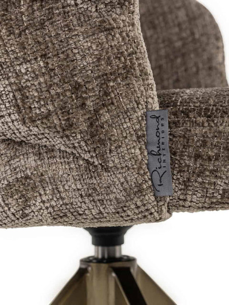 Вращающийся стул Zendaya stone chenille (арт.S4754) Richmond
