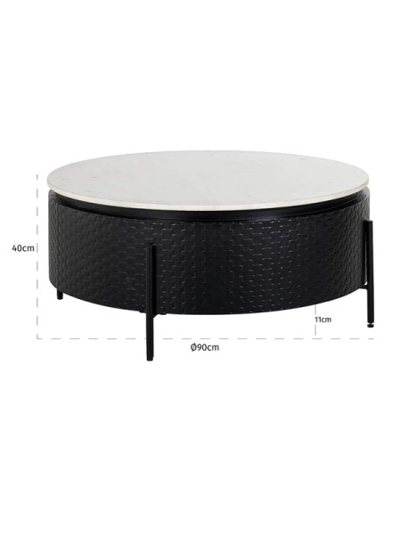 Coffee Table Santorini Ø90cm (арт.7683) Richmond