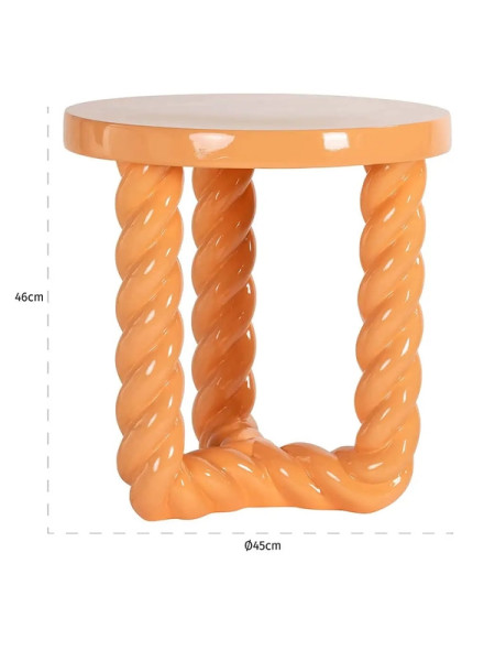 Side Table Rosly orange Ø45cm (арт.825247) Richmond