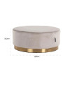Пуф Emmy khaki velvet Ø70cm (арт.S4527) Richmond