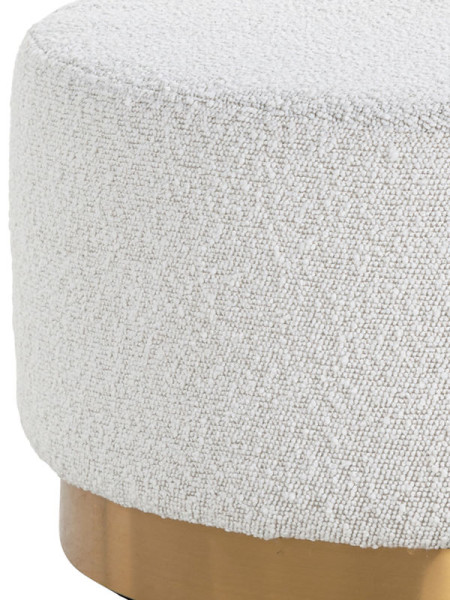 Пуф Emmy white boucle Ø70cm (арт.S4527) Richmond
