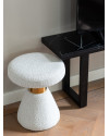 Pouffe Tribe white boucle Ø40cm (арт.S4533) Richmond