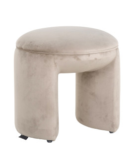 Пуф Fargo khaki velvet Ø45cm (арт.S4548)