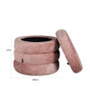 Pouffe Adele sheep salmon Ø50cm (арт.S4615) Richmond