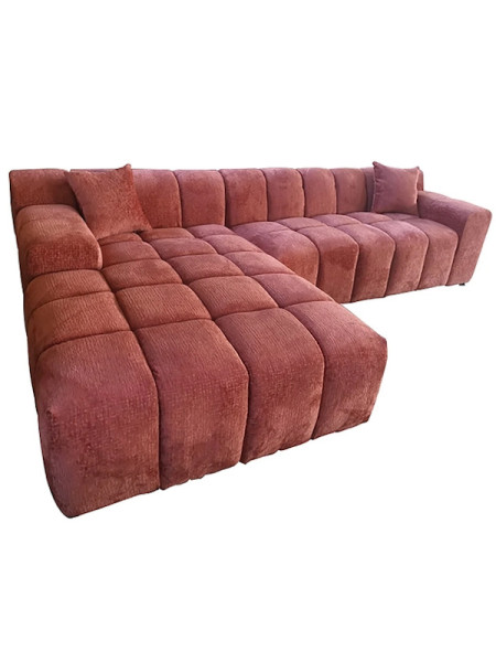 Угловой диван Cube blush fusion 325x195cm (арт.S5136) Richmond