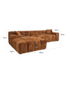Угловой диван Cube lovely cinnamon 325x195cm (арт.S5137) Richmond