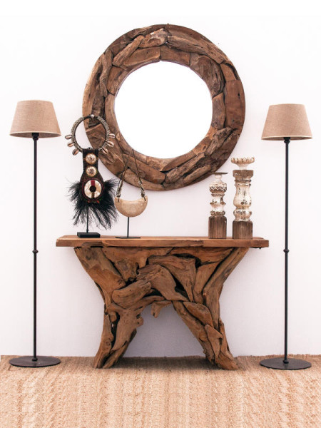 Wall Mirror TSUMEB Ø100cm (VH-22555) Vical Home