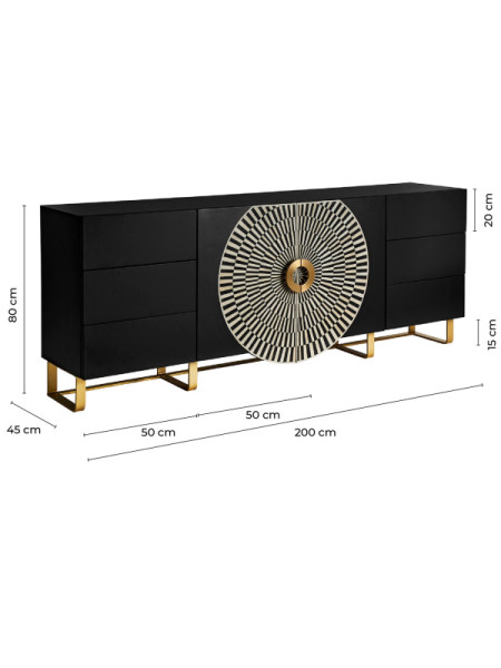 Sideboard GATSBY 200х50cm (VC-29523) Vical Home