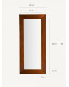 Настенное зеркало NABUR 90x200cm (арт.22159) Vical Home