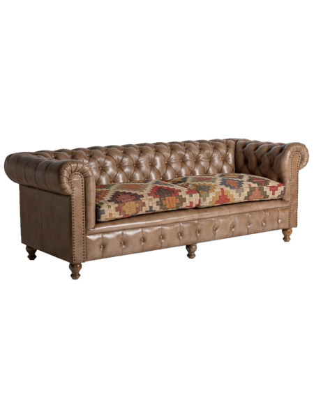 Кожаный диван HEBBURN 215x80 (арт.34453) Vical Home