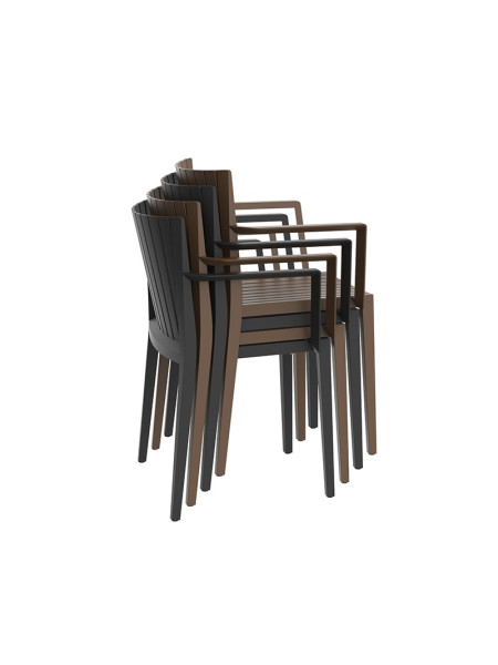 Стілець з підлокітниками Spritz (арт.56015-Bro) Vondom
