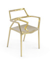 Стілець з підлокітниками Delta (арт.66026F-Oro) Vondom
