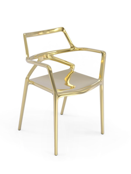 Стілець з підлокітниками Delta (арт.66026F-Oro) Vondom