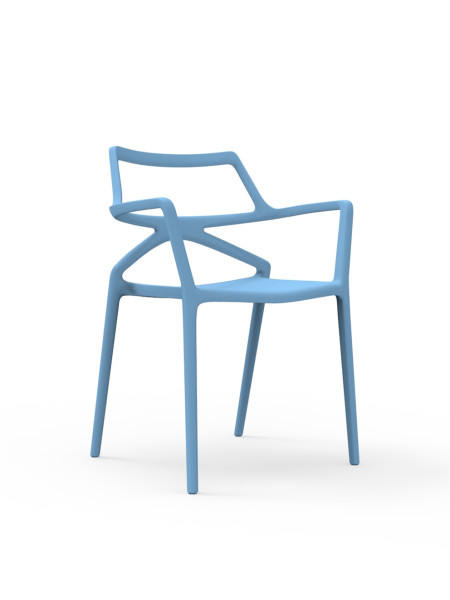 Стілець з підлокітниками Delta (арт.66026-Blu) Vondom